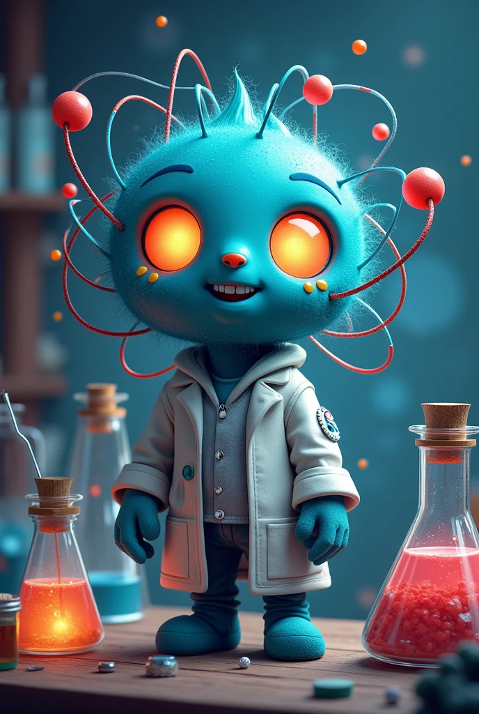 Create a character for a chemistry page called atomic chemistry to share content