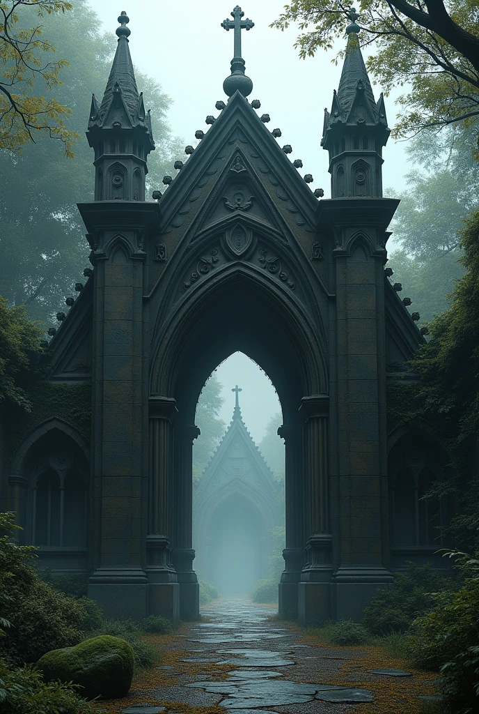 Gothic church gate