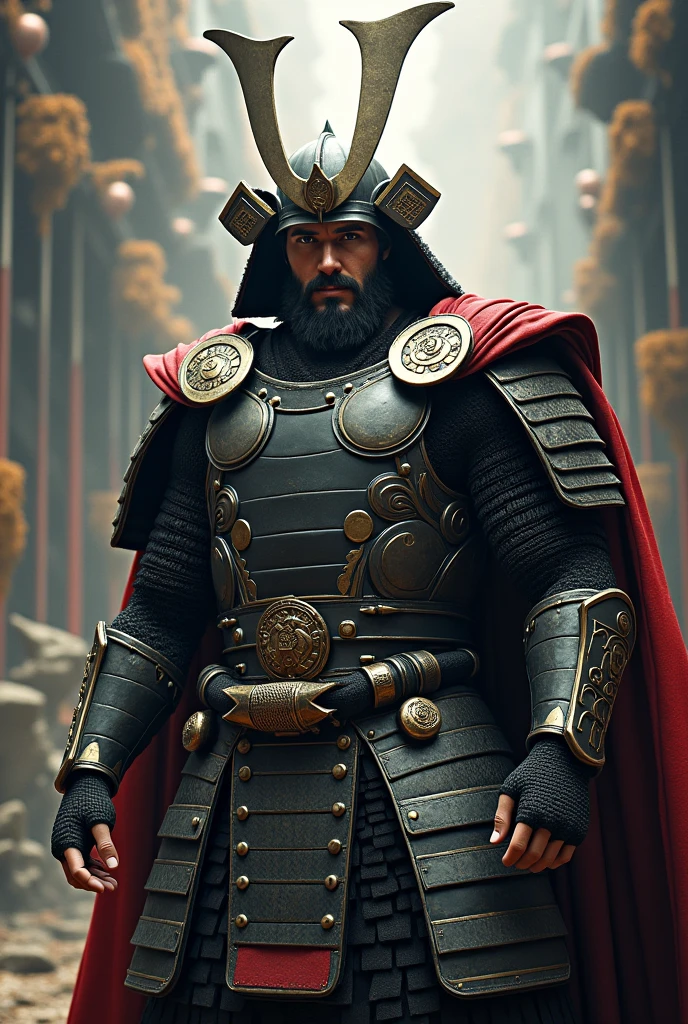 Thor in samurai armor, winged helmet
