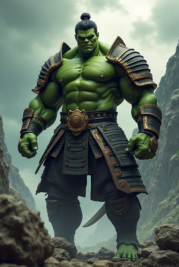 Hulk in samurai armor