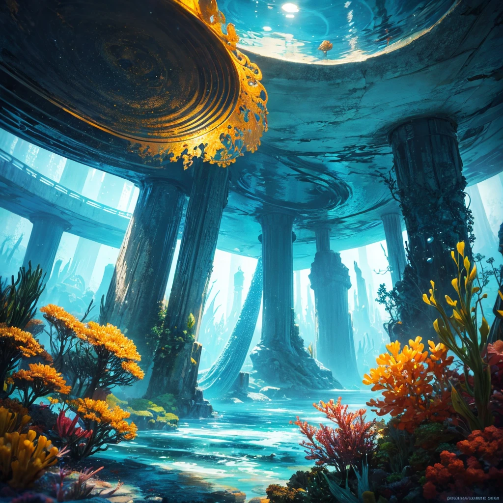 An extraterrestrial underwater environment