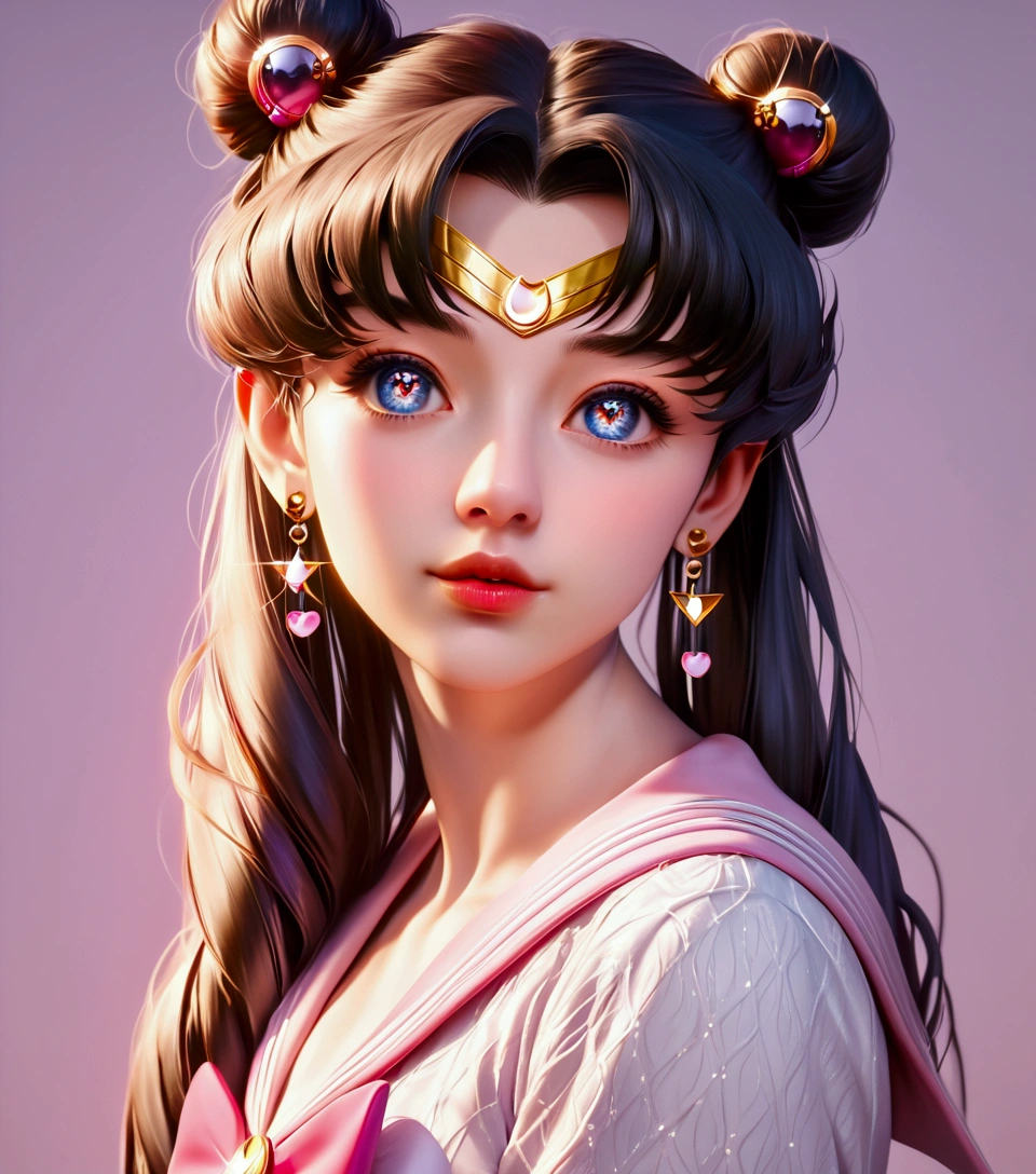 (highest quality:1.2),(best quality,4k,8k,highres,masterpiece:1.2),ultra-detailed,(realistic,photorealistic,photo-realistic:1.37),beautiful detailed eyes,beautiful detailed lips,extremely detailed eyes and face,longeyelashes,1girl,sailor moon inspired outfit,cute and elegant expression,minimalist background,soft pastel colors,warm lighting,cinematic composition
