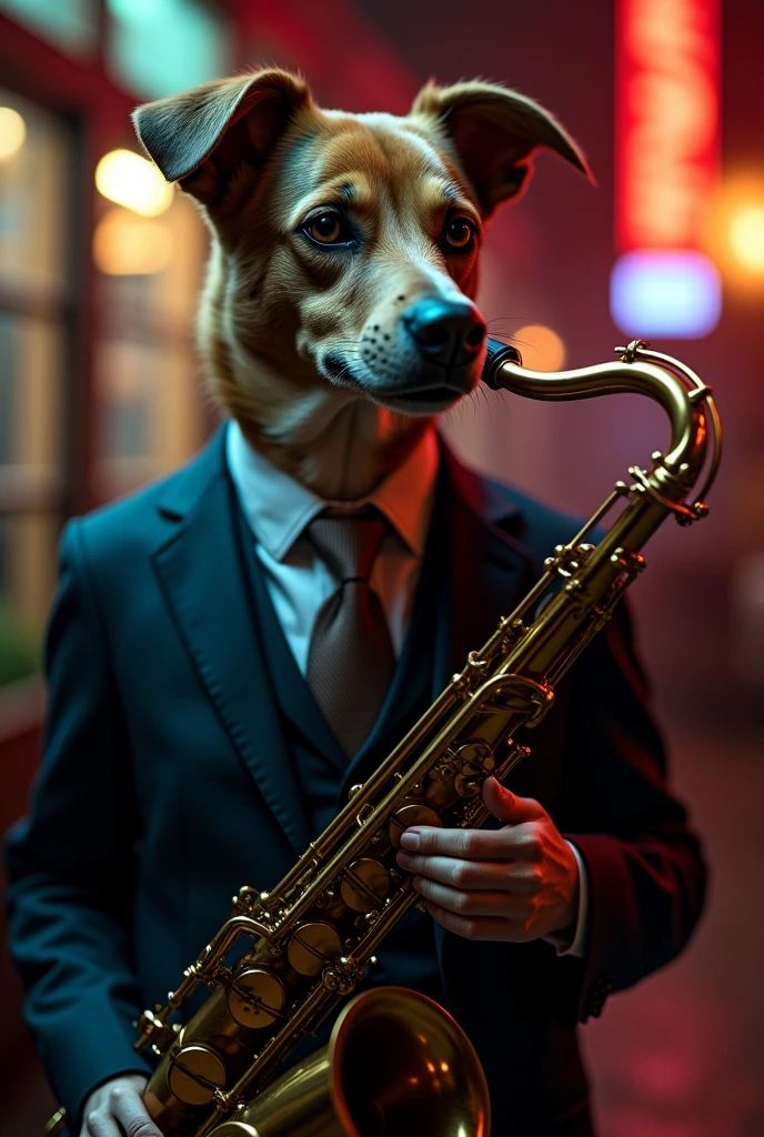 Saxy dog