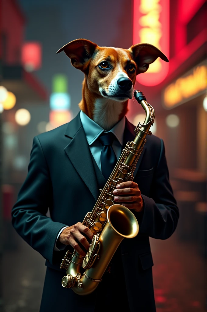 Saxy dog