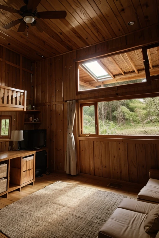 The interior of Eco-friendly and Sustainable Housing