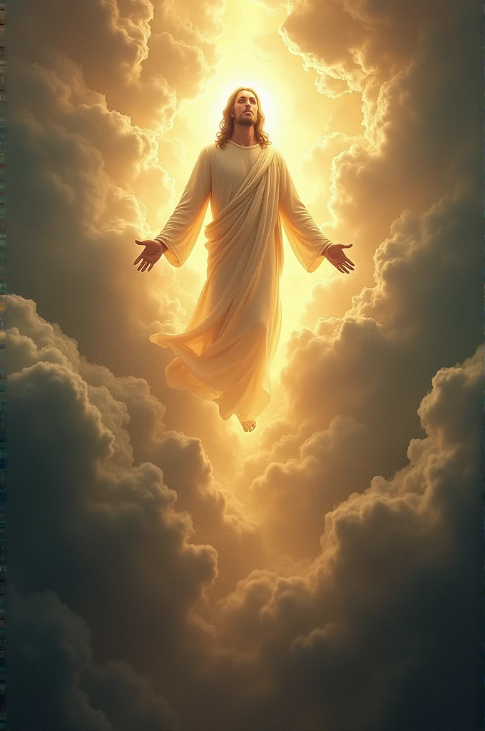 Jesus facing me coming down from heaven