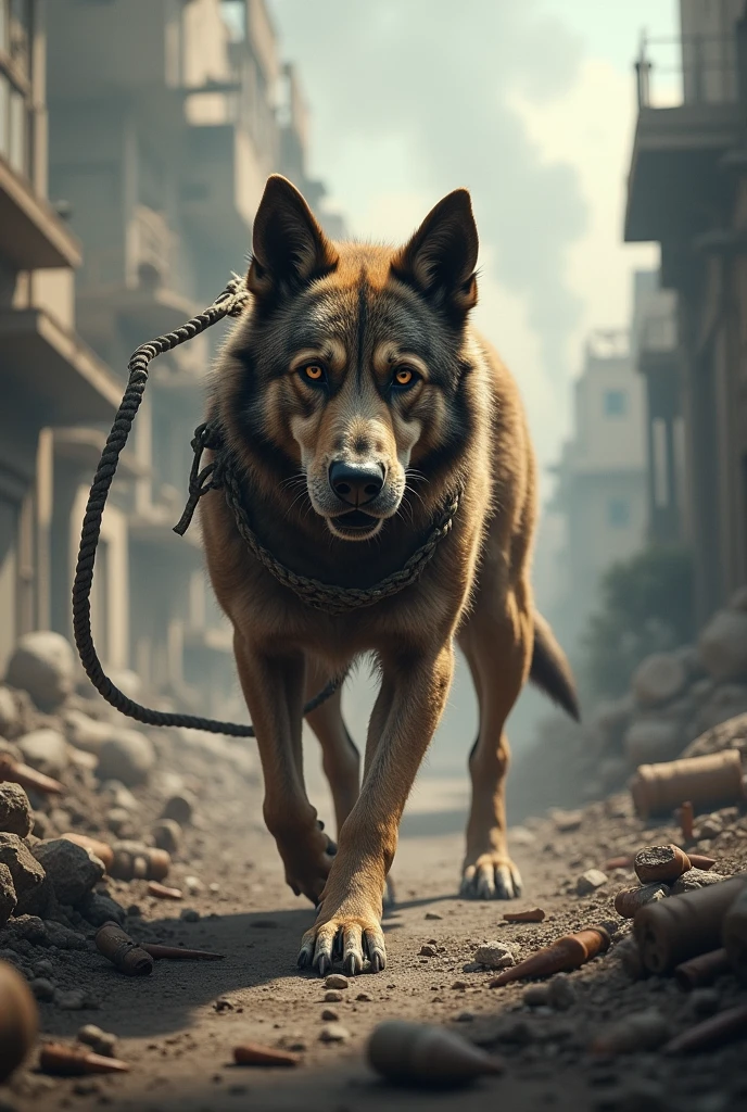 Realistic dog in war


