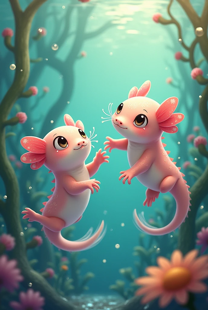 Axolotls to draw