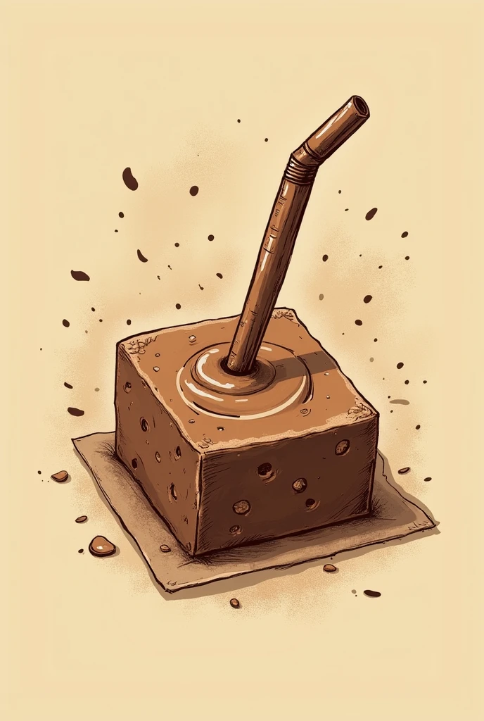 logo mark italian fudge straw