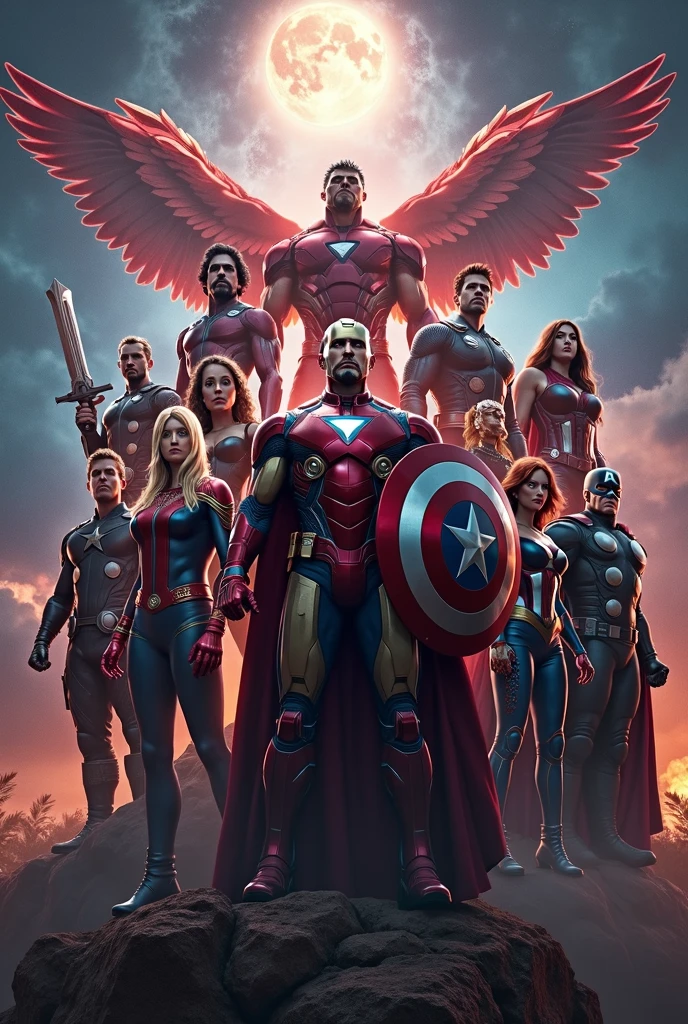 Marvel heroes together for an epic 3D cover