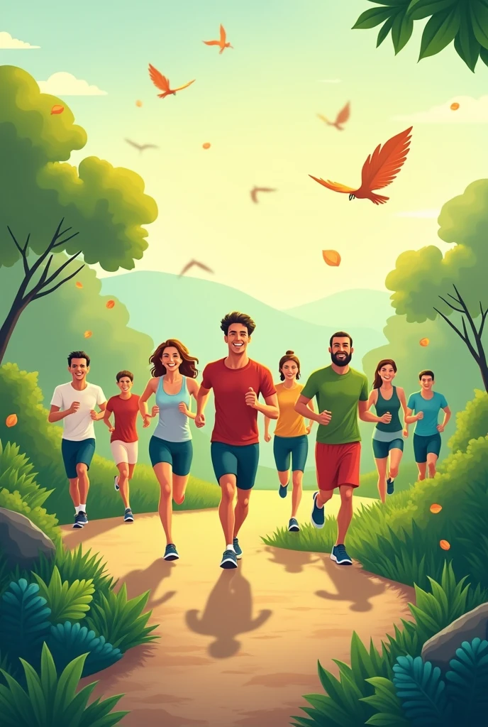 make a healthy walk banner