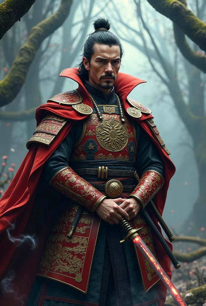 Doctor strange in samurai armor