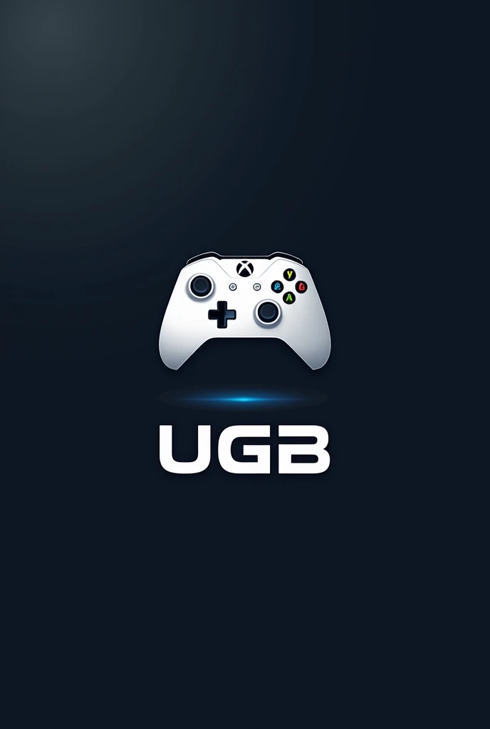 A logo with the letters UGB as an acronym with an Xbox-style controller in the background.