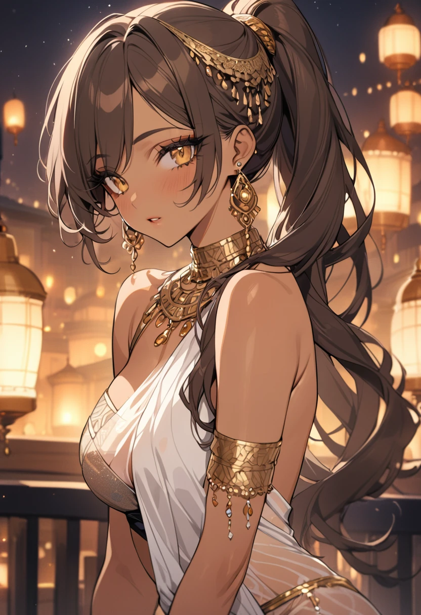 {{{{masterpiece}}}}, {{{Super detailed}}}, {{{high resolution}}}, {{good anatomy}}, (((best quality))),((emerald eyes,brown hair)),{{Extremely detailed and refined}}, {4k CG wallpaper}, {{illustration}}, ((dark skin,african lady,dark brown skin)),(((Side face contour,Close-up,,detailed face,bigger eyeballs))),(ponytail|undercut|Detailed hair|blunt bangs|shiny hair),(((sweater with python printed,long sleeves))),(arch canthus),{{{emotionless,milf,mature}}},(lesbian,mystery,intoxicated lady,1 woman:1),(Color difference:1.2),(small breasts),(simple background),The details are complex[、movie lighting、Reflectors、a Canon EOS R5、50mm lens、f / 2.8、shot at 8k resolution、