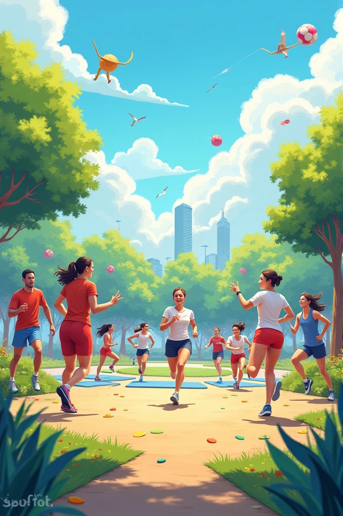 Please draw sports and health.