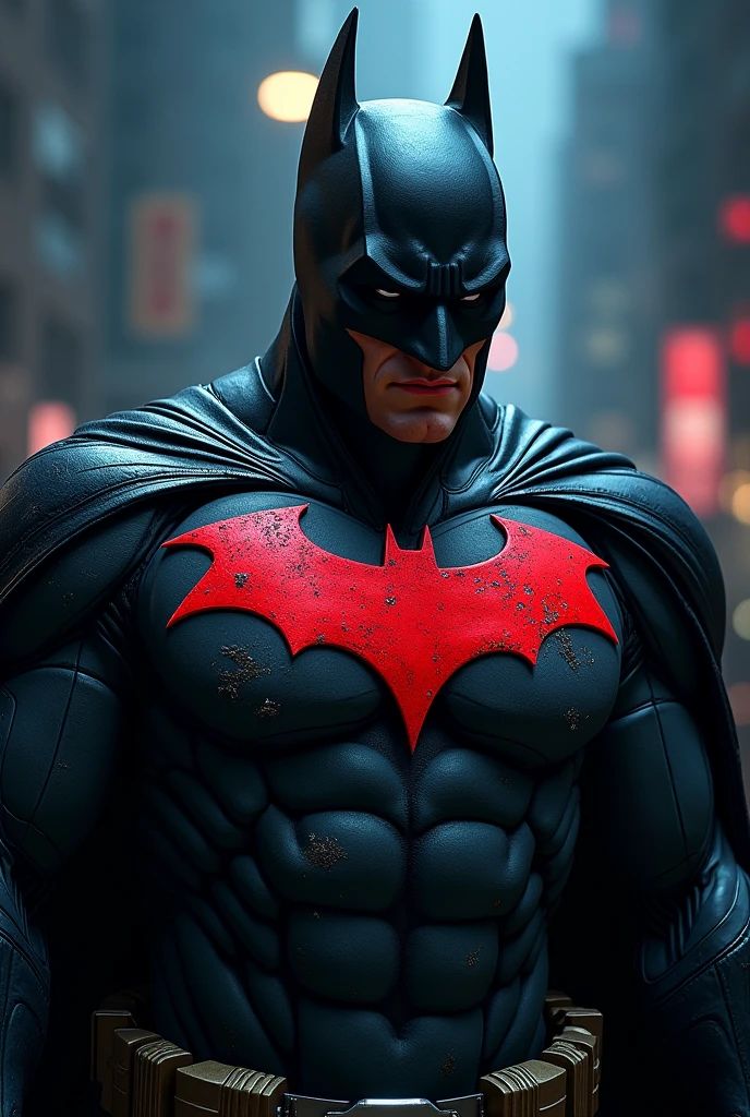 The word "CHAZMY" inside the batman logo