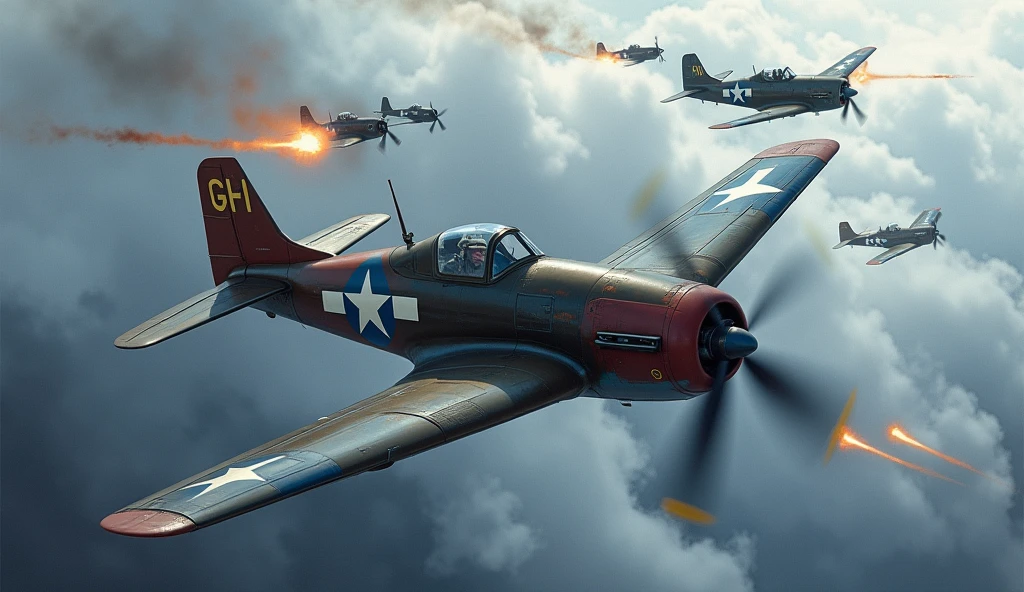 World War II fighter planes, Grumman F6F