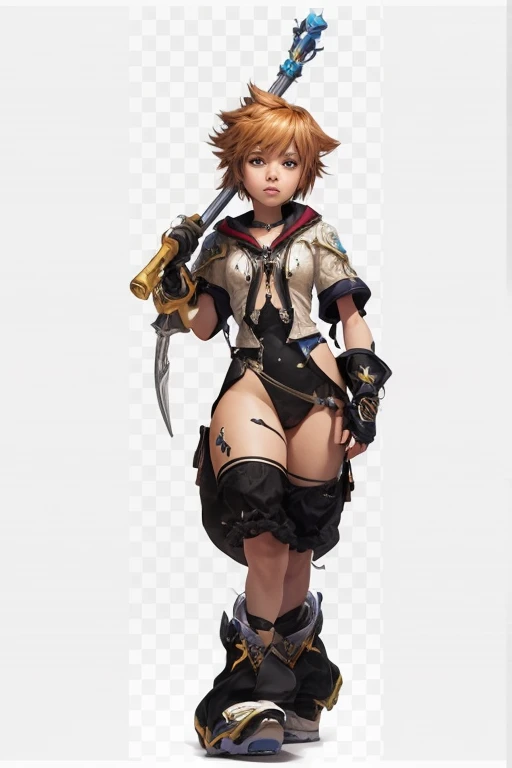 Costume woman holding sword and boots, final fantasy character, Final Fantasy 1 2 Style, Final Fantasy X, from final fantasy, Yayoi Kasuma, from final fantasy xiii, Final Fantasy style, style game square enix, yu - no, Female Character, final fantasy artwork concept, style of final + Fantasy + 1 5, videogame character