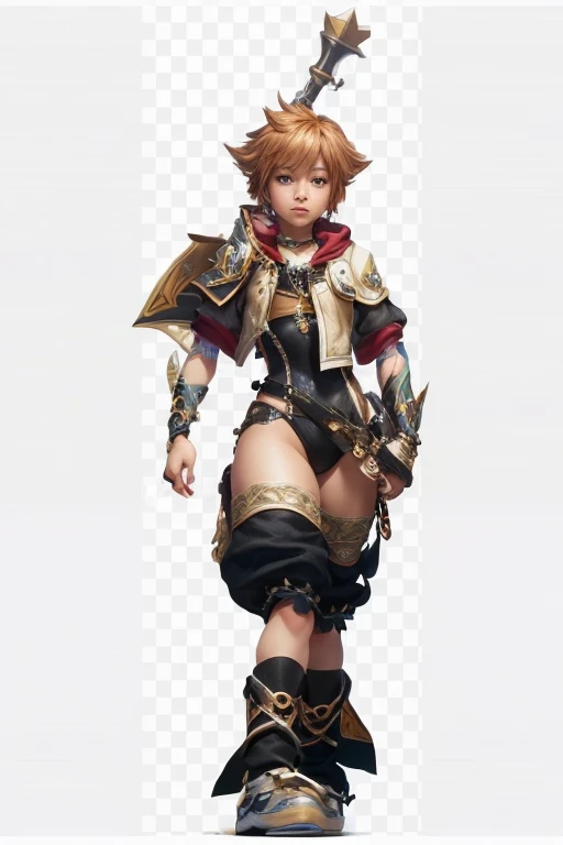 Sora, Kingdom Hearts, beautiful detailed eyes, beautiful detailed lips, extremely detailed face, wearing a leotard, photorealistic, 8k, detailed, masterpiece, intricate, cinematic lighting, dramatic lighting, colorful, vibrant, fantasy