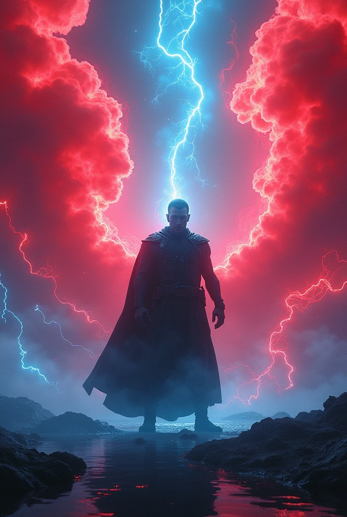 SART with red flare blue print
