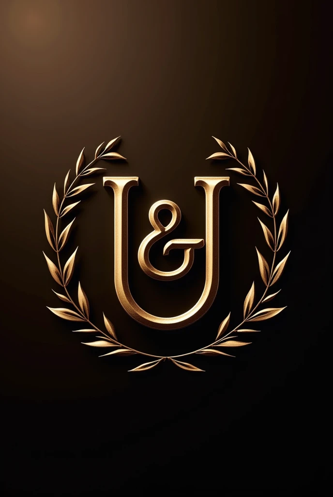 Create a logo consisting of 'U&I'  Letters  and it should be elegance and luxurious make it more engaging and add elements around 