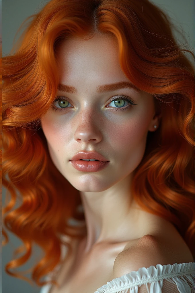 Beautiful russian girl redhead