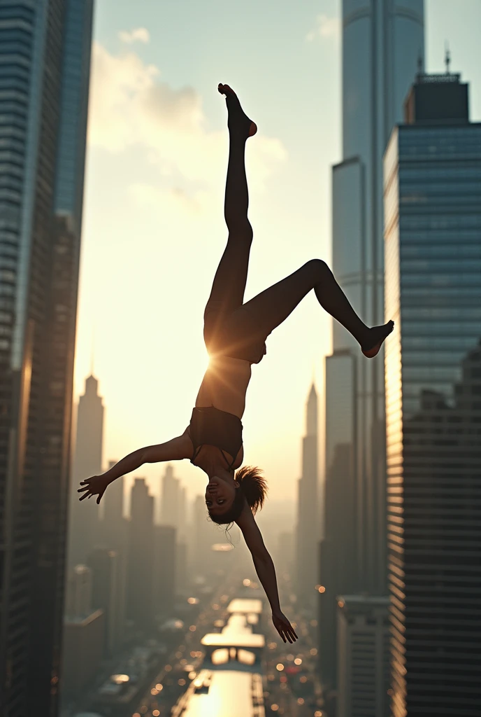 Front flip on Burj Khalifa