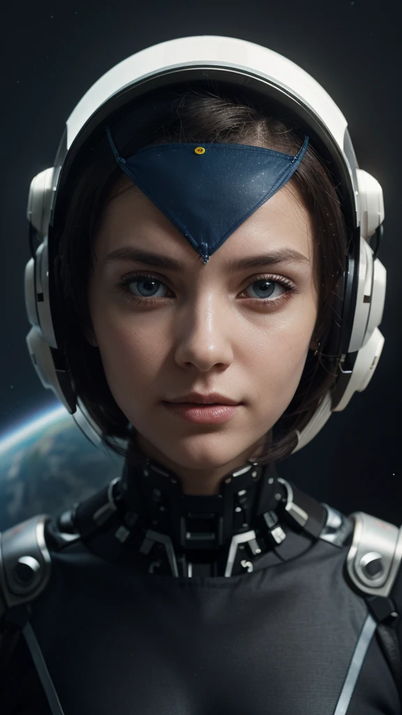Full body, floating, Immersed in sidereal space, floating in the neural network of data, A woman depicted in a highly detailed and realistic manner, with a robot-like appearance. In the background we have infinite space in nothingness, in the darkness billions of neural connections of data from all parts of the world are perceived, by the integration of the use of the Internet of information that is integrated within them for communication between people, a Neural Network of information, She is wearing a helmet and appears to be standing in front of a blue background. The woman's face is shown in close-up, and she is positioned in the center of the image. The background also includes a few other elements, such as a clock and a book, which are placed towards the right side of the image. The overall composition of the image gives it a futuristic and advanced feel, with the woman seemingly interacting with the robot-like structure. in the background, the infinite space, with flashes of colors by the neural connections and the energy and the information that is processed by the international data for the development of artificial intelligence and the optimization of processes. Beautiful landscape of outer space with billions of information connections that form nebulae, floating in space, AI learning development. We optimize information and collect prompts for learning and neural development of AI with Google GEMINI PRO 1.5 pro experimental 0801Developing AI learning. Masterpiece:1.3 , (masterpiece、:1.3)、(highest quality:1.4)、(Super high resolution:1.2)、Super high resolution、(detailed eye)、(detailed connection ngign. a close-up of a robot's head, with a focus on the intricate details of its mechanical structure. The robot's head is made of metal and appears to be a combination of a human face and a robot's mechanical design. The robot's head is surrounded by various wires, giving it a futuristic and advanced appearance. The close-up view of the robot's head allows for a