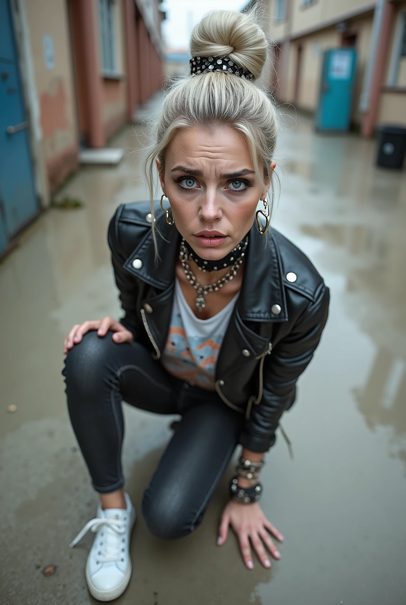 On a stormy day, Ma squatted on the edge of the street, shivering with cold --auto