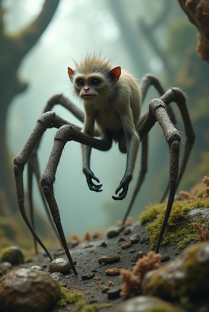 Spider-legged monkey