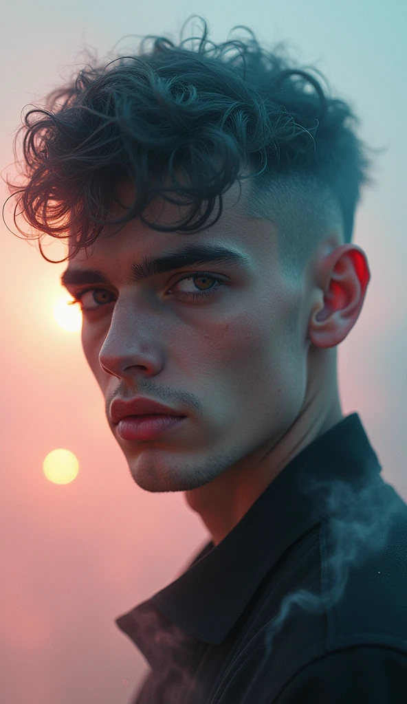 charly García with undercut hair style dream pop