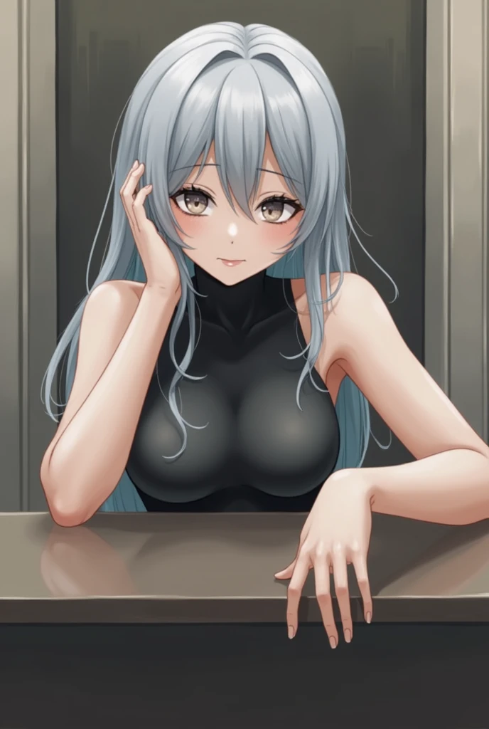 masterpiece, highest quality, High resolution, Completely nakedになる宵崎奏, (naked:1.1), Completely naked, indoor, Dark Room, (((No bra))), (((No underwear)))