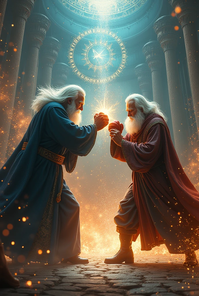 Gandalf boxing with dombuldore