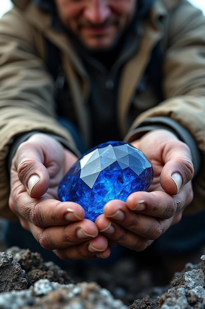 Geologist found blue sapphire
