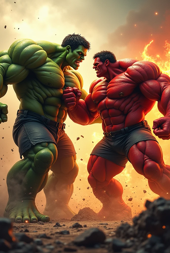 Hulk versus Red hulk