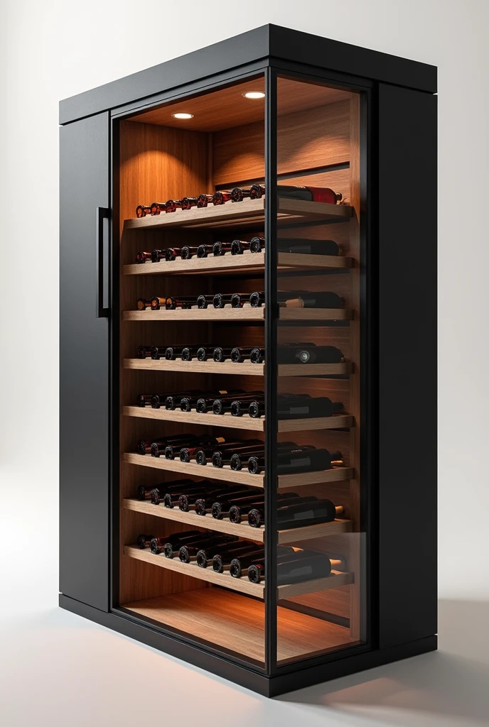 A 3D box for storing wine with a double function