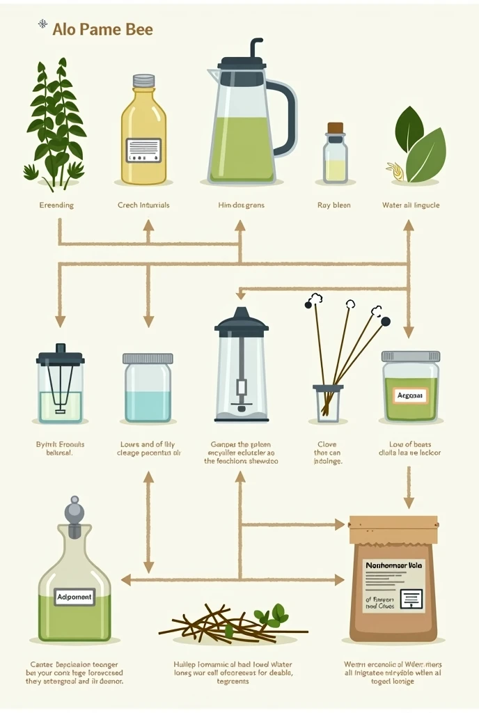 – Comprehensive representation of the parts of the technological solution and their function in graphic or schematic form.
(It is proposed to develop a natural flavoring using eucalyptus leaves and other natural ingredients.. The mixture for extracting the eucalyptus essence will include water, shall, Eucalyptus and clove essential oil, which will allow to capture and maintain the desired properties. The resulting homemade air freshener will be packaged in small jars and will help neutralize odors and purify indoor air..)