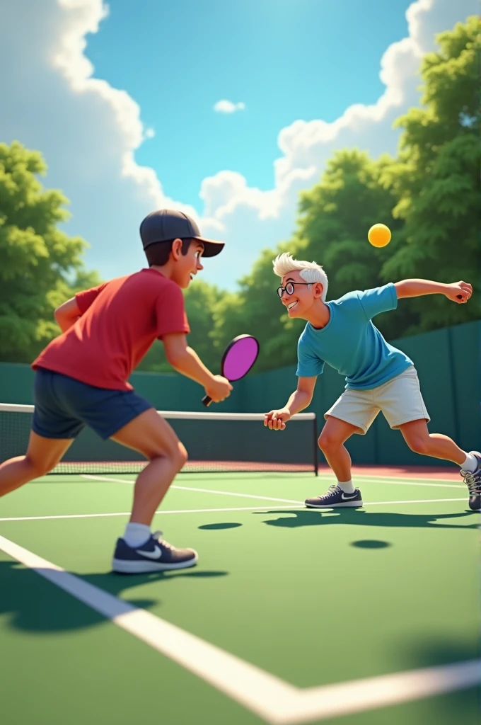 I am playing pickle ball