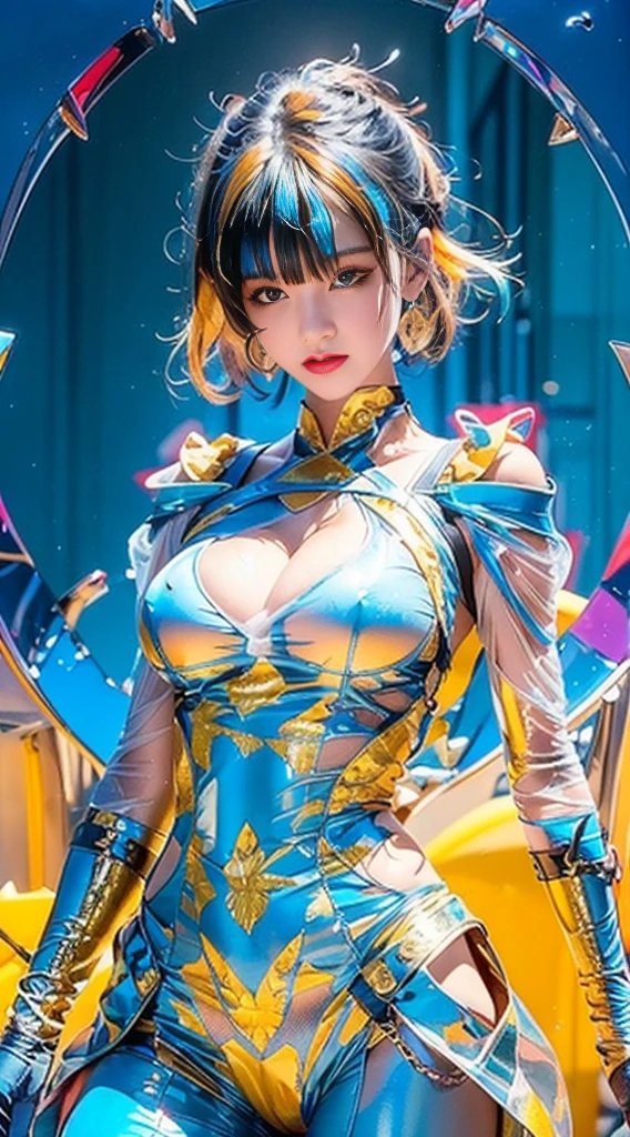 1，(((bishoujo，Off-shoulder，Shoulder straps slipping off，cleavage cutout，Shocked，Asymmetry，irregular，open cloths，Shy，(bitch_virgin:1.5)，Exposed breasts，Pure and sexly，(Super skinny:1.5)，(See-through clothing:1.8)，sexly的表情，Conical chest，Broken clothes，torn)))，glamor，dynamic pose，Shuriken，curvy ，High target_solve, clearly_image, Detailed background，best quality, number, Very detailed, Finely, high resolution, 8k画质， Perfect dynamic composition, long hair, Charming pose，(sexly:1.0)，Shy，masterpiece, best quality, high resolution, 8k, HDR, raytracing, detailed shadows, beautiful girl, (hyperdetailed:1.15)，maebari/pasties，1