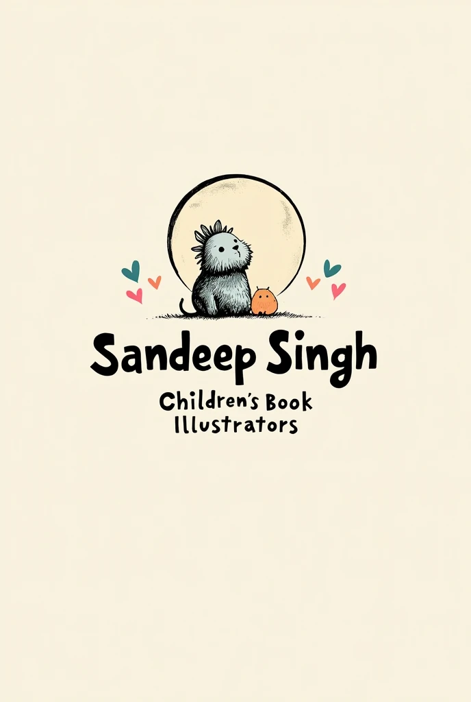 Create a logo for my personal business use my name sandeep singh without using font I'm an children's book illustrator