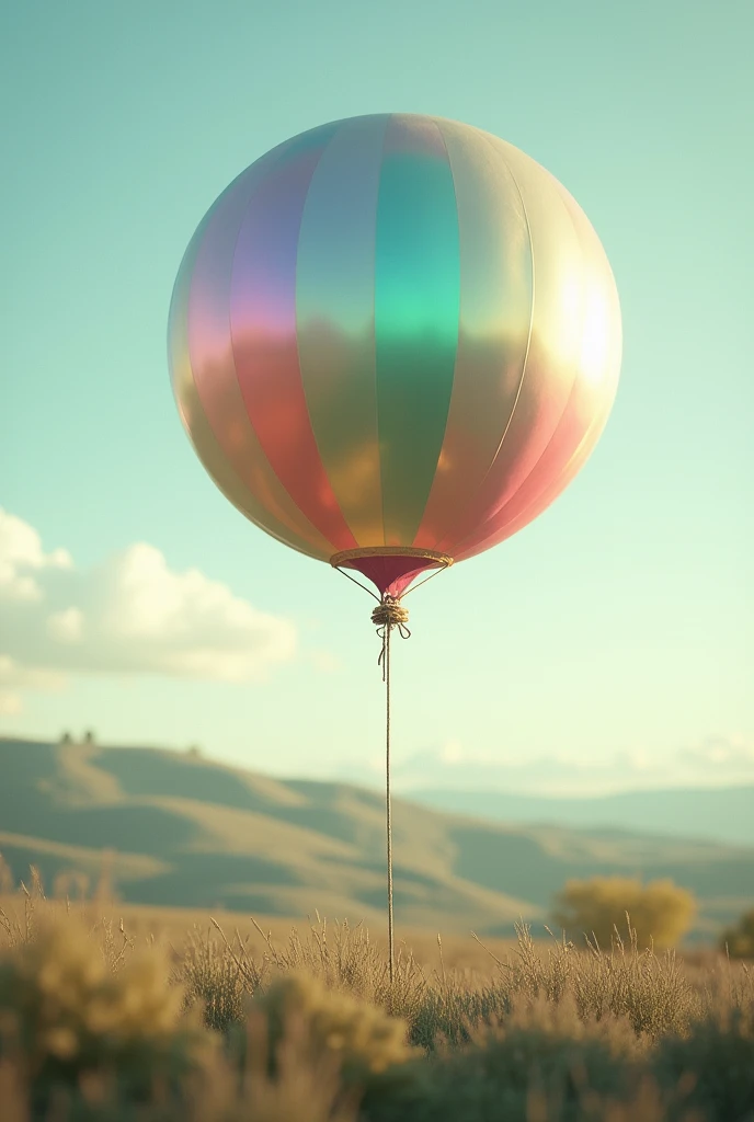 A tied balloon
