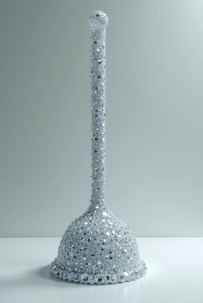Muddy toilet suction stick, Made of diamonds