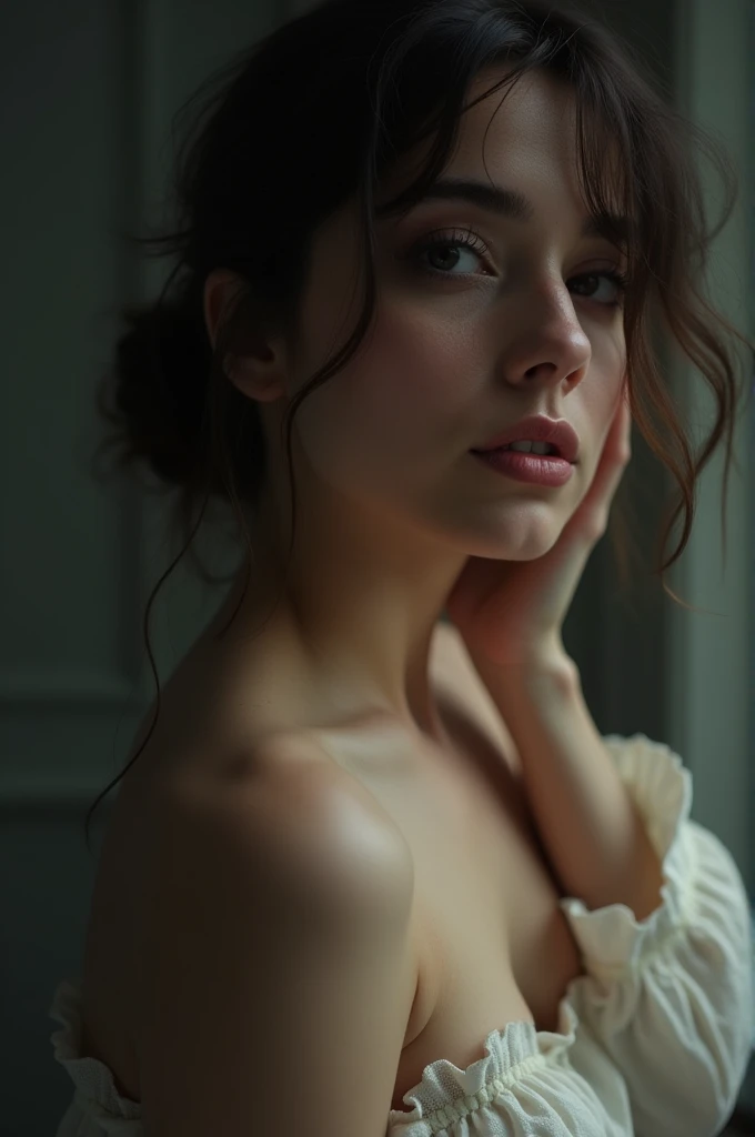 Woman with her intimacy shown