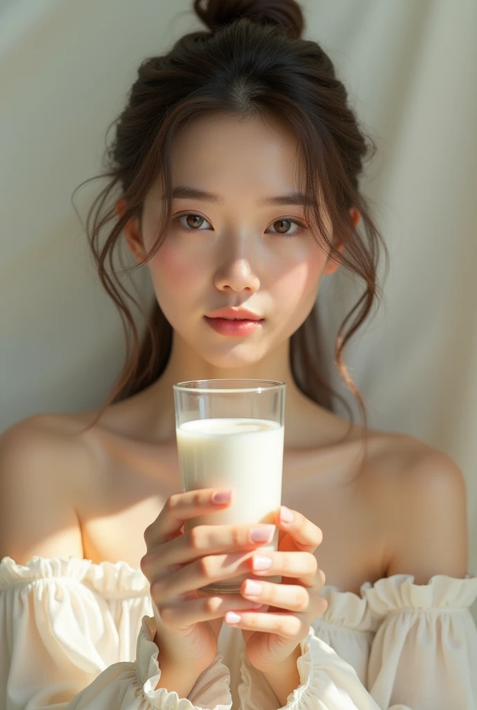 Woman with milk