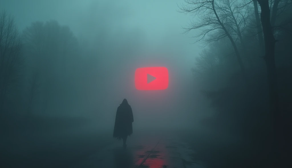 mysterious mist, A sinister atmosphere, a production that arouses anxiety and fear, ((work of art, highest quallity, A highest quallity de imagem, high resolution, photorrealistic, CRU photo, 8k)), ((Extremely detailed 8k unified CG wallpaper, YouTube logo)), (huge youtube logo),