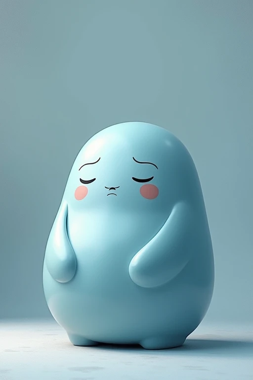 The cool light blue Daruma doll looks even cooler
