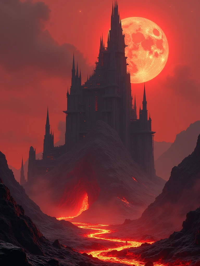 make a fortress vader in mustafar