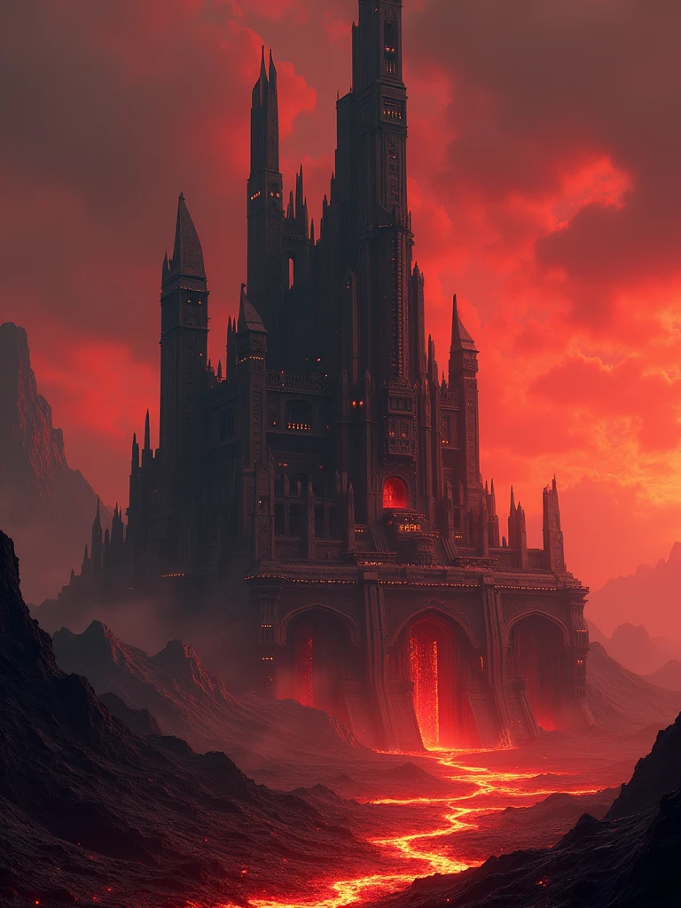 make a fortress vader in mustafar