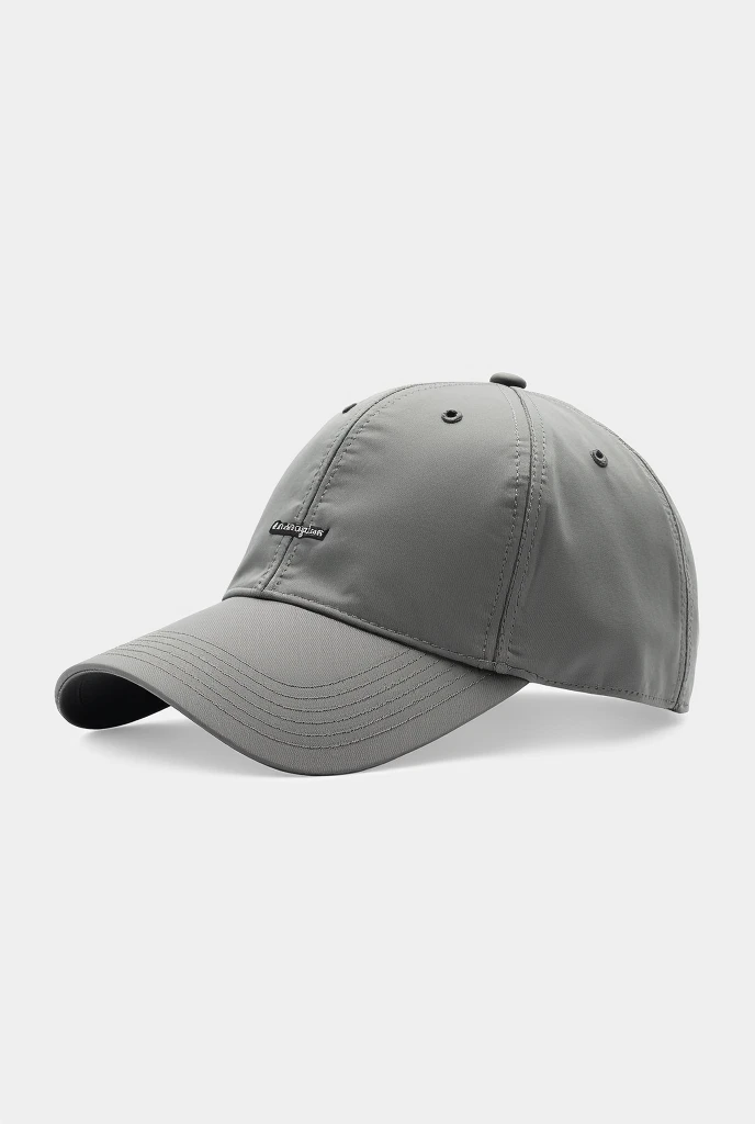 a grey baseball cap