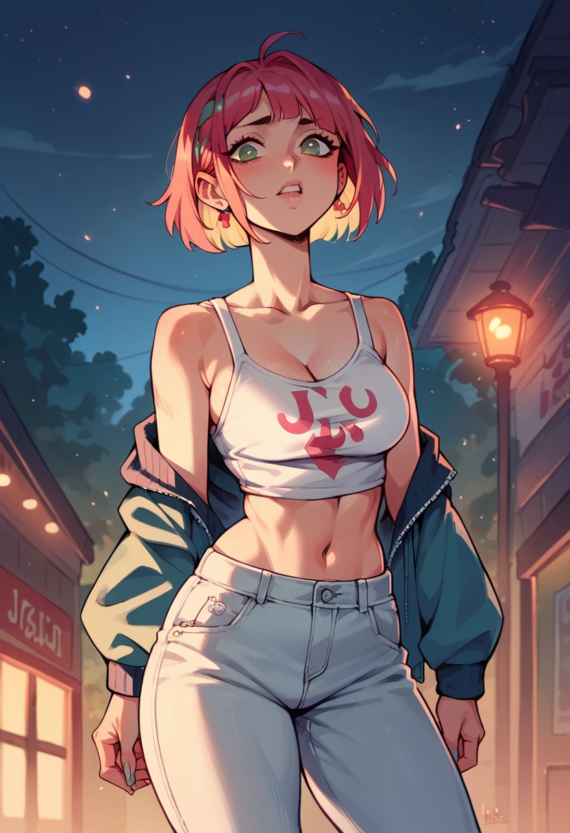 Julie、In the slums at night